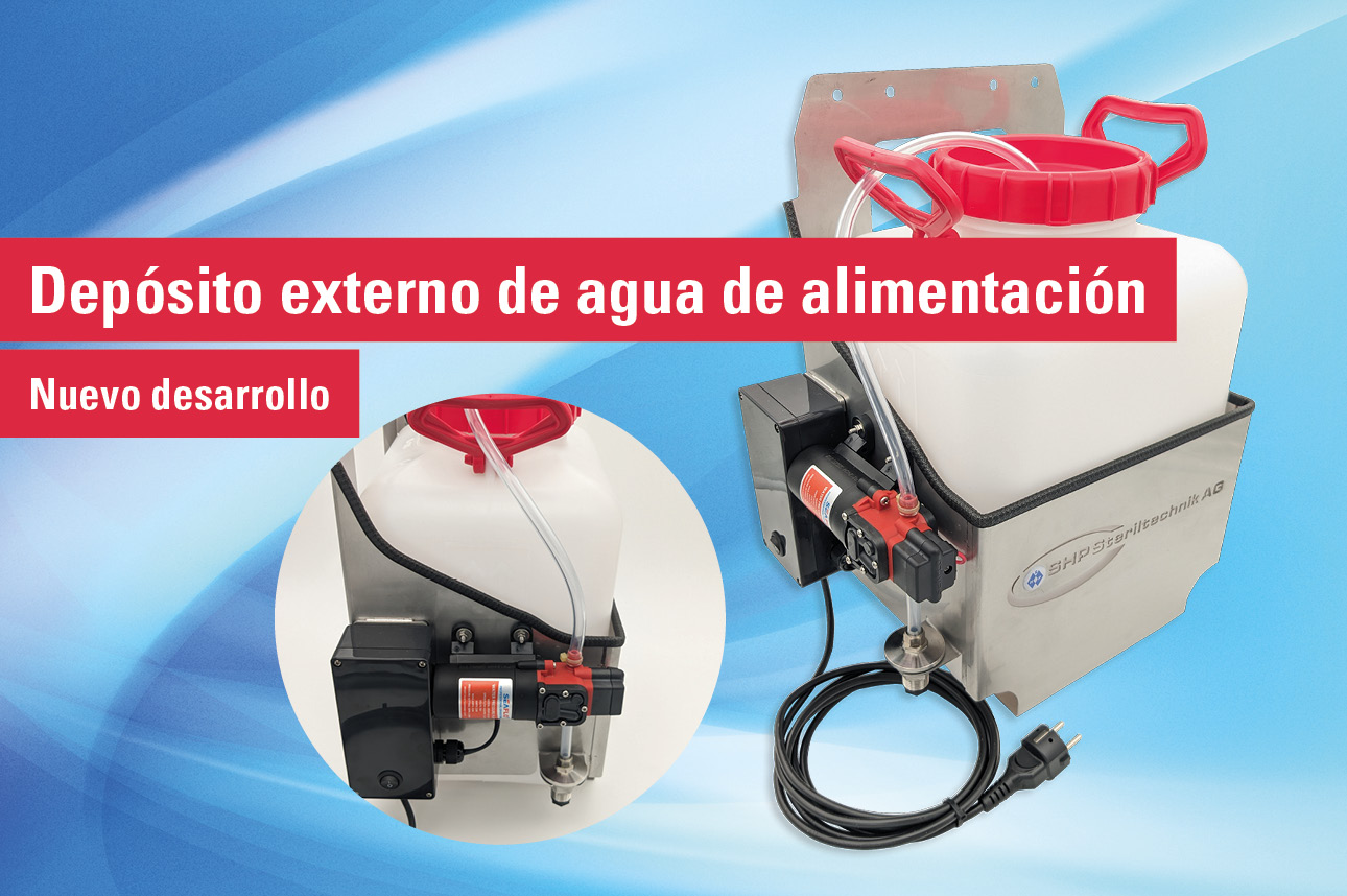 Depósito externo de agua de alimentación